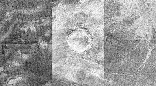 Three views of Titan
