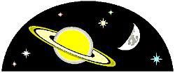 Drawing of stars and planets