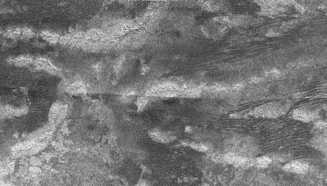 Radar image of Titan