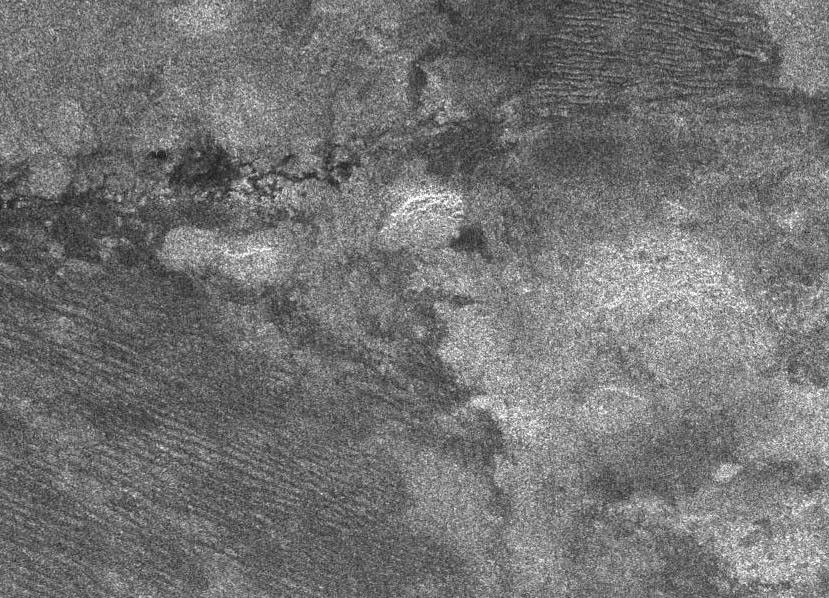 Radar image of Titan