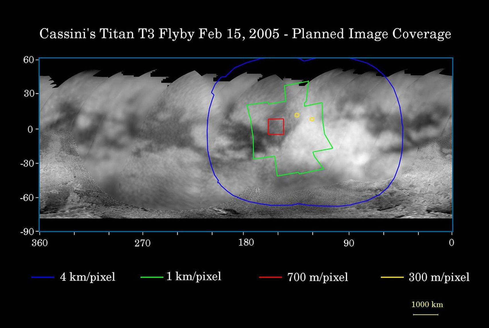 Map of Saturn's moon Titan