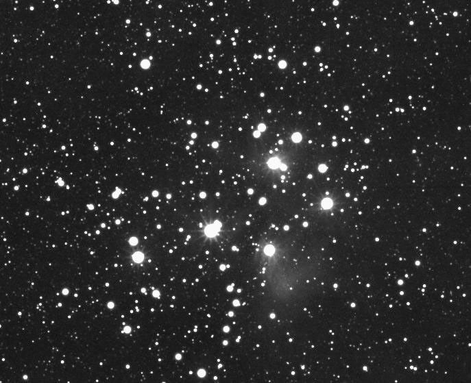 The stars of the Pleiades cluster