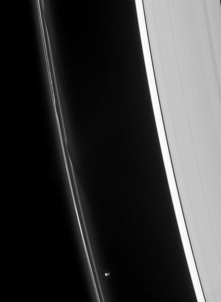 Prometheus near the F ring