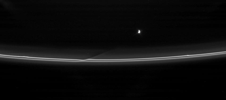 Prometheus near the F ring