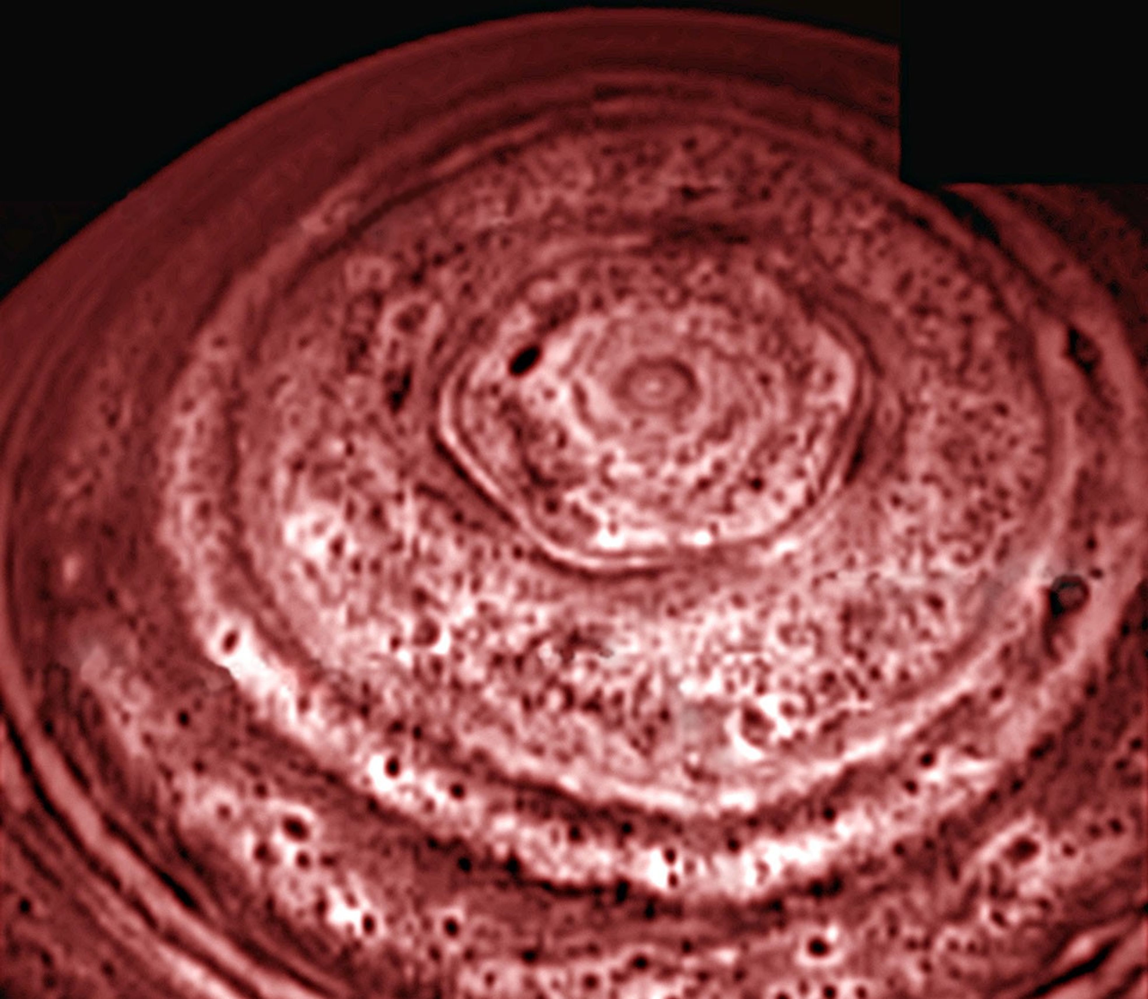 Hexagon feature in Saturn's north polar region