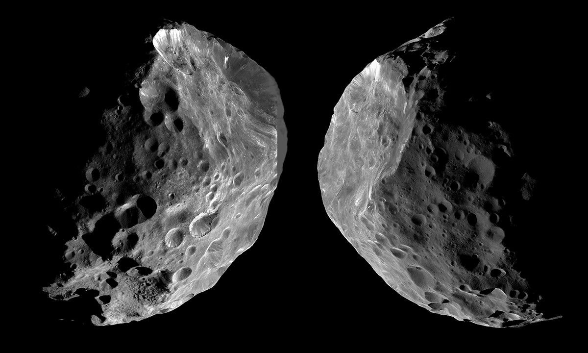 As it entered the Saturn system, NASA's Cassini spacecraft performed its first targeted flyby of one of the planet's moons.