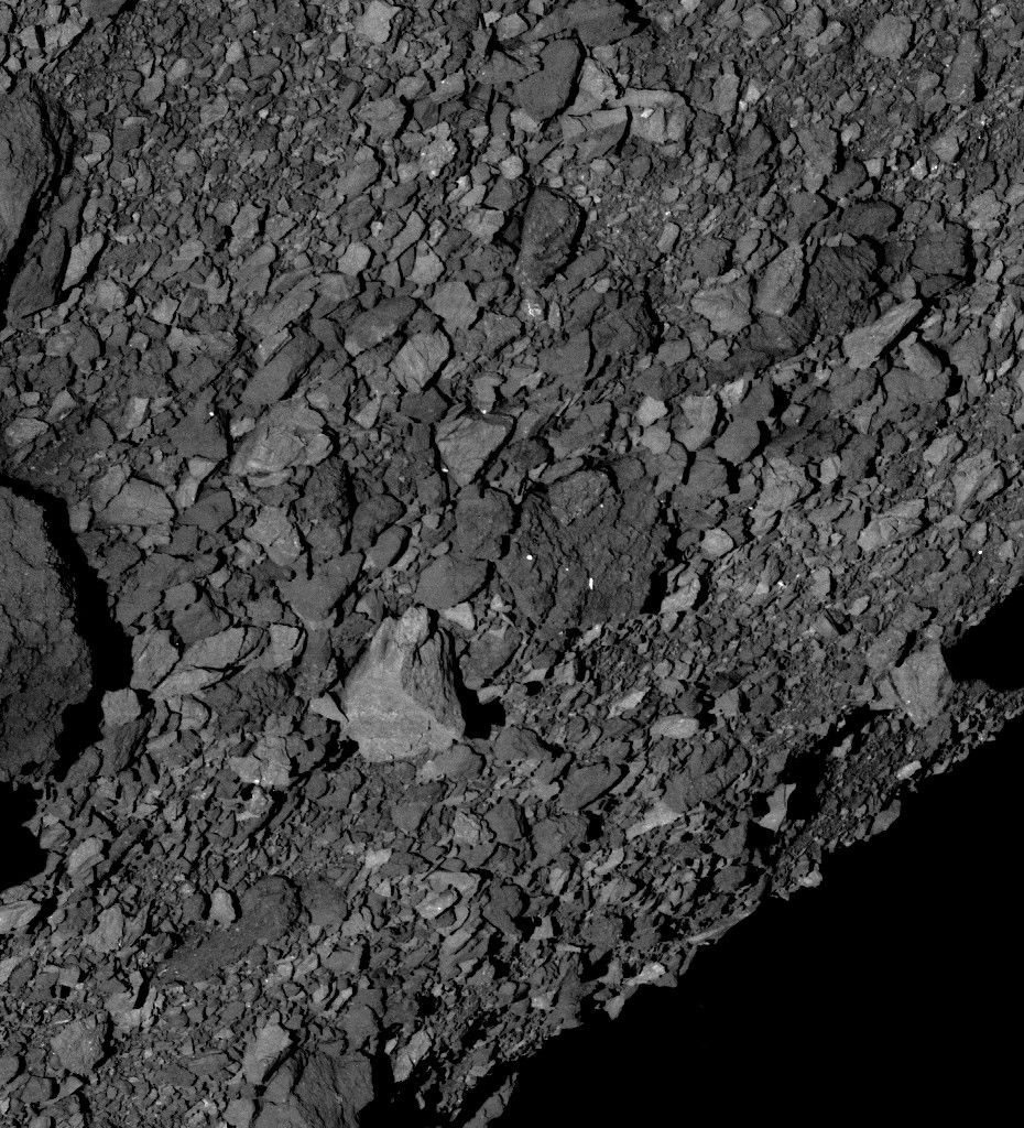 rocky surface with many large and small boulders