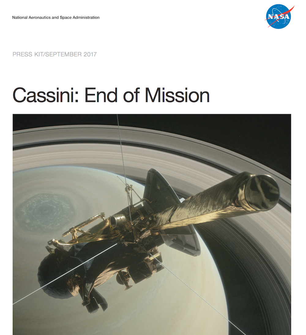 cassini end of mission press kit