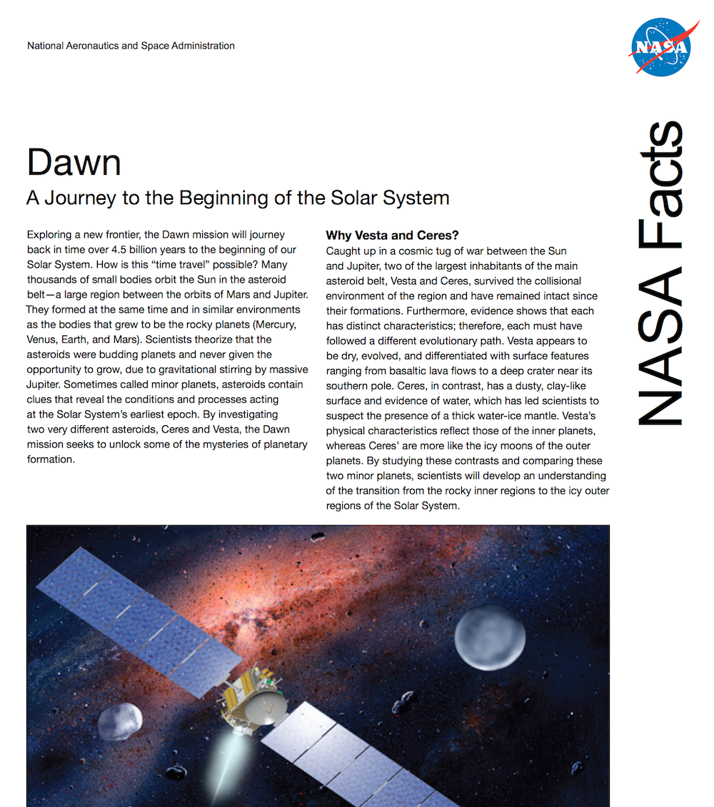 dawn fact sheet