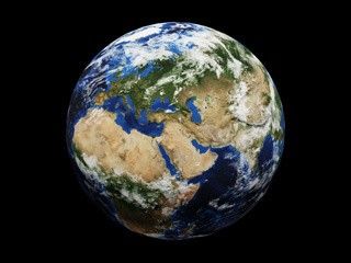 Earth with Clouds 3D Model