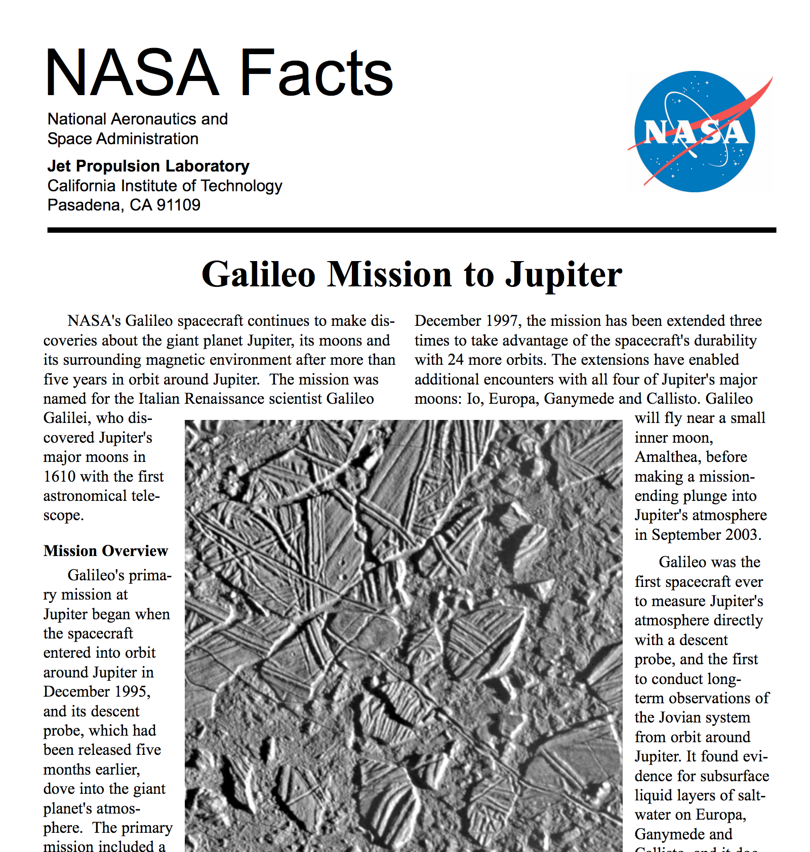 fact sheet
