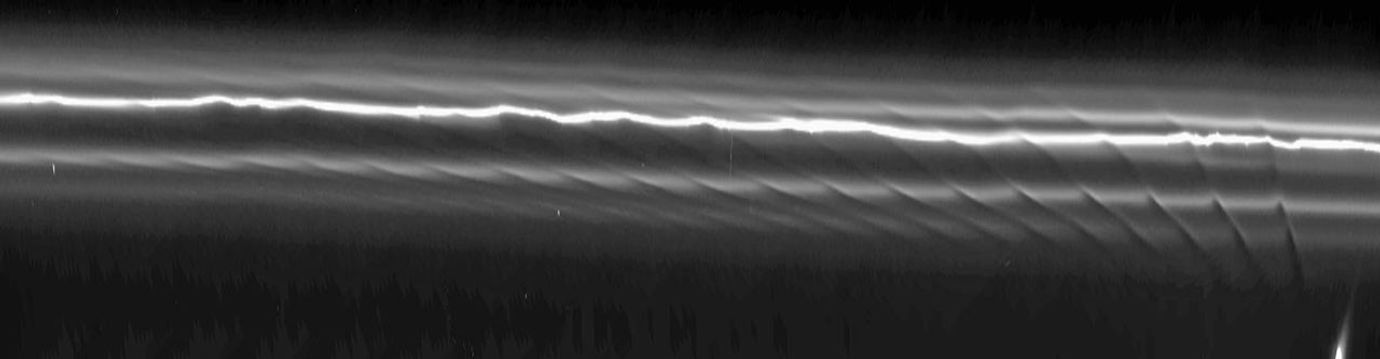 sculpting of Saturn's F ring