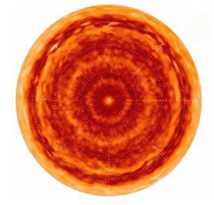 Saturn's north pole