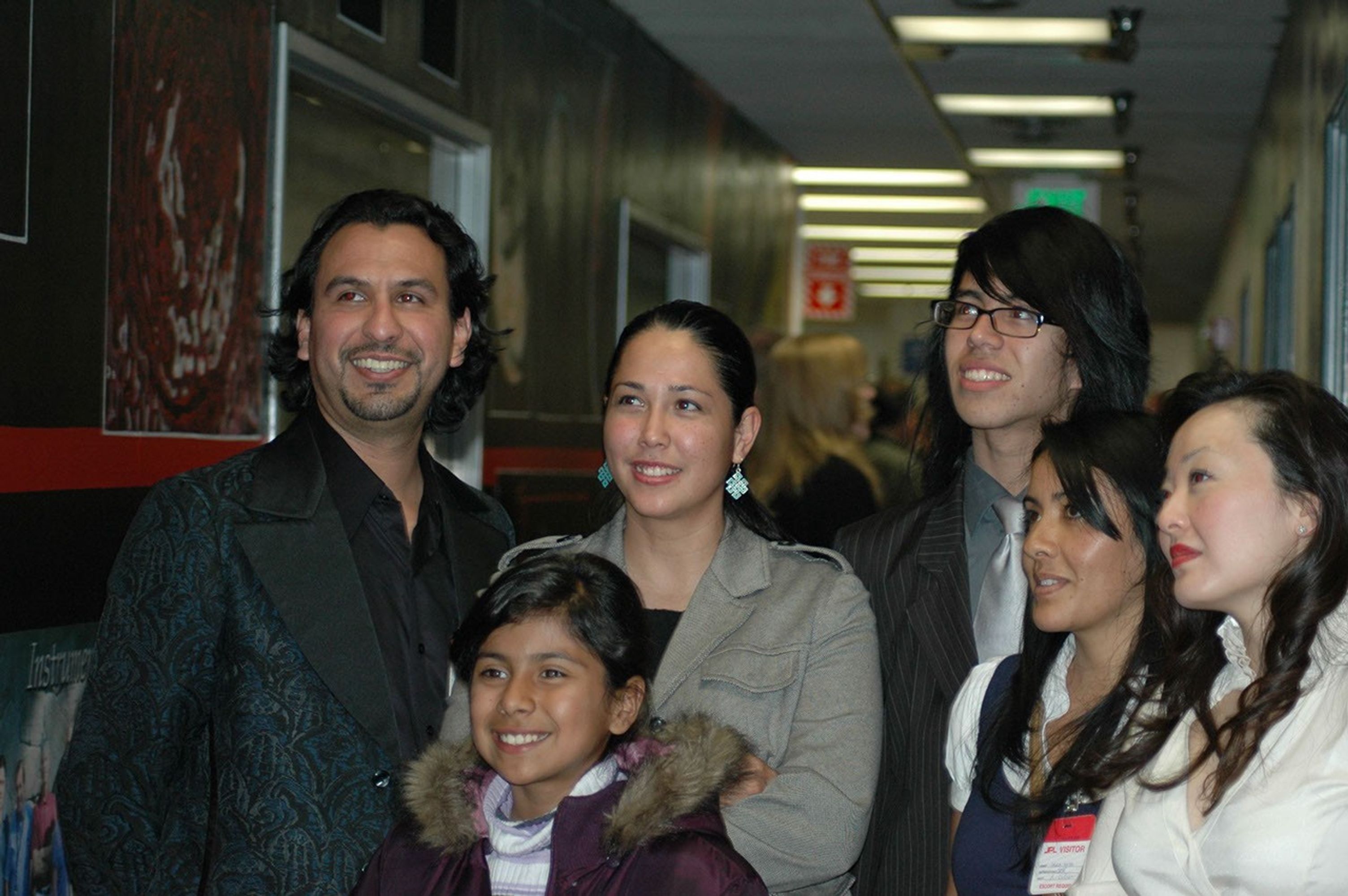 Pictured Left to Right: Benjamin Morales, Michelle Juarez Taylor, Mateo N. Zavala, Saira G. Soto, Maria Kane  Front: Maya Martinez