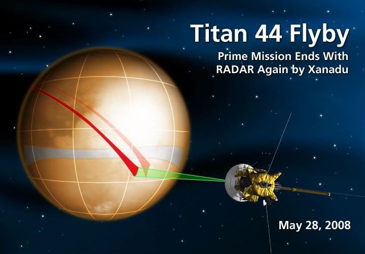 Artist's concept drawing of the T44 flyby