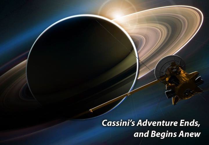 Artist's rendition of Cassini at Saturn