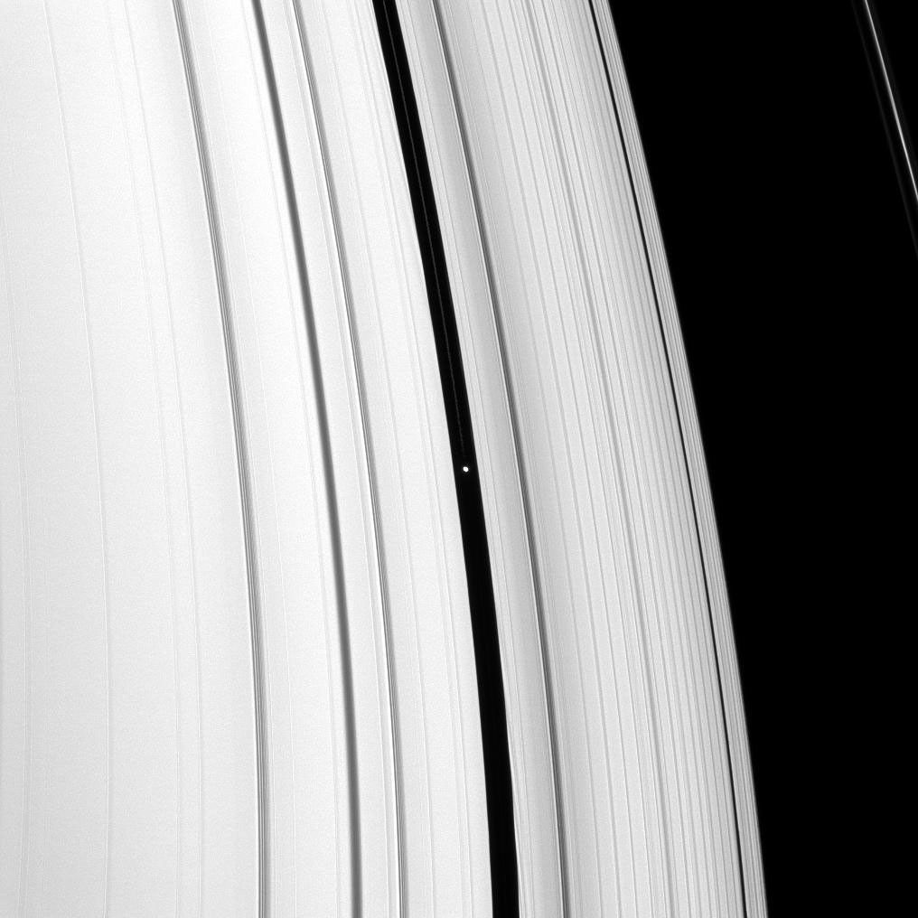 Pan and Saturn rings