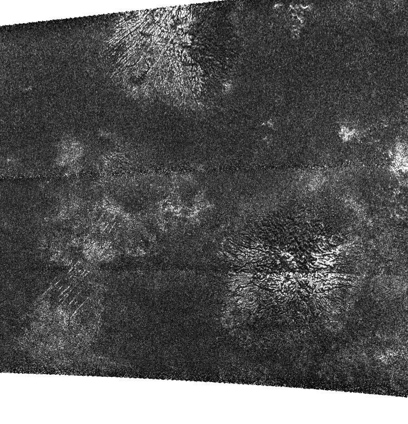 Radar image of Titan