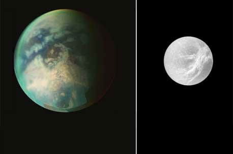 Titan and Dione