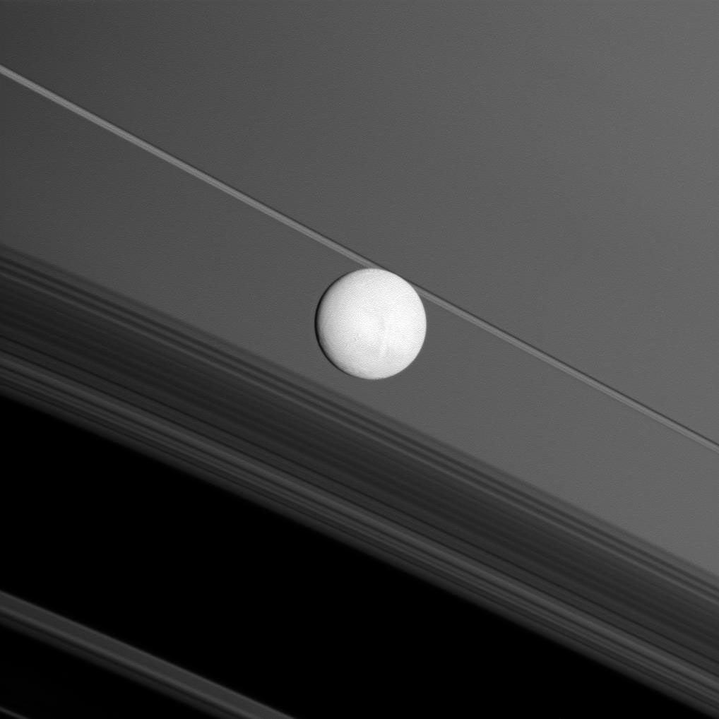 Enceladus and Saturn's rings
