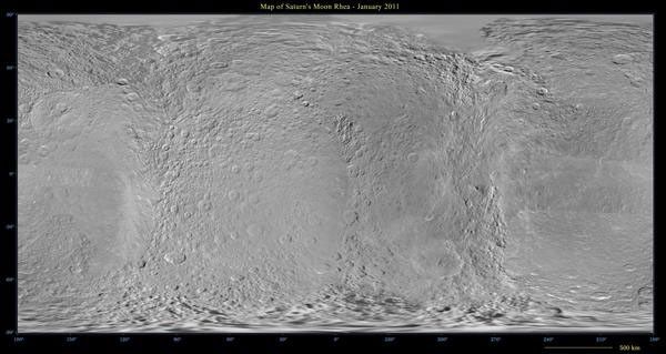 A global digital map of Rhea