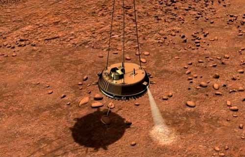 Animation of Huygens landing