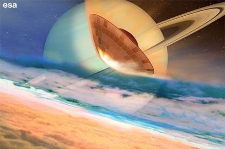 Huygens arrives at Titan
