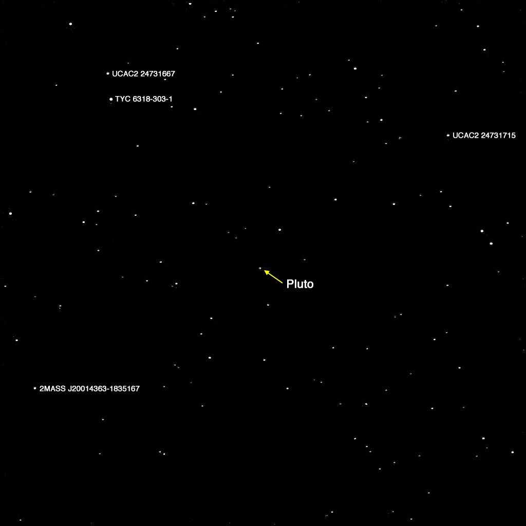 Pluto seen by Cassini