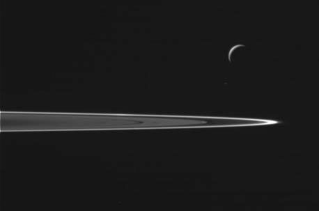 Enceladus and Saturn's rings