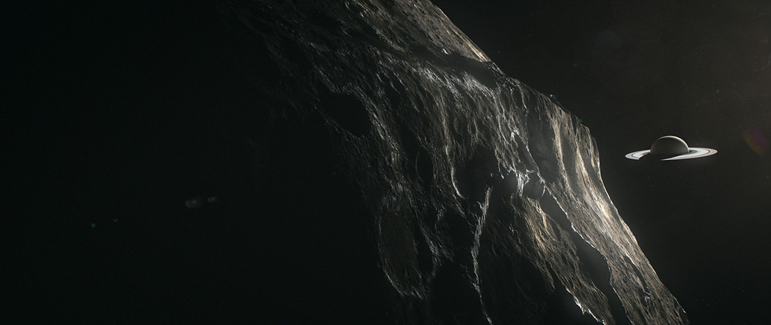 Iapetus and Saturn