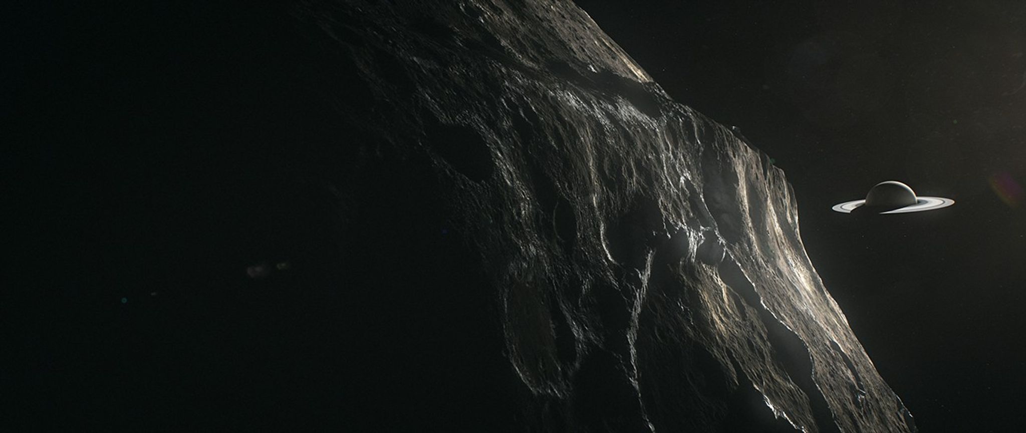 Iapetus and Saturn