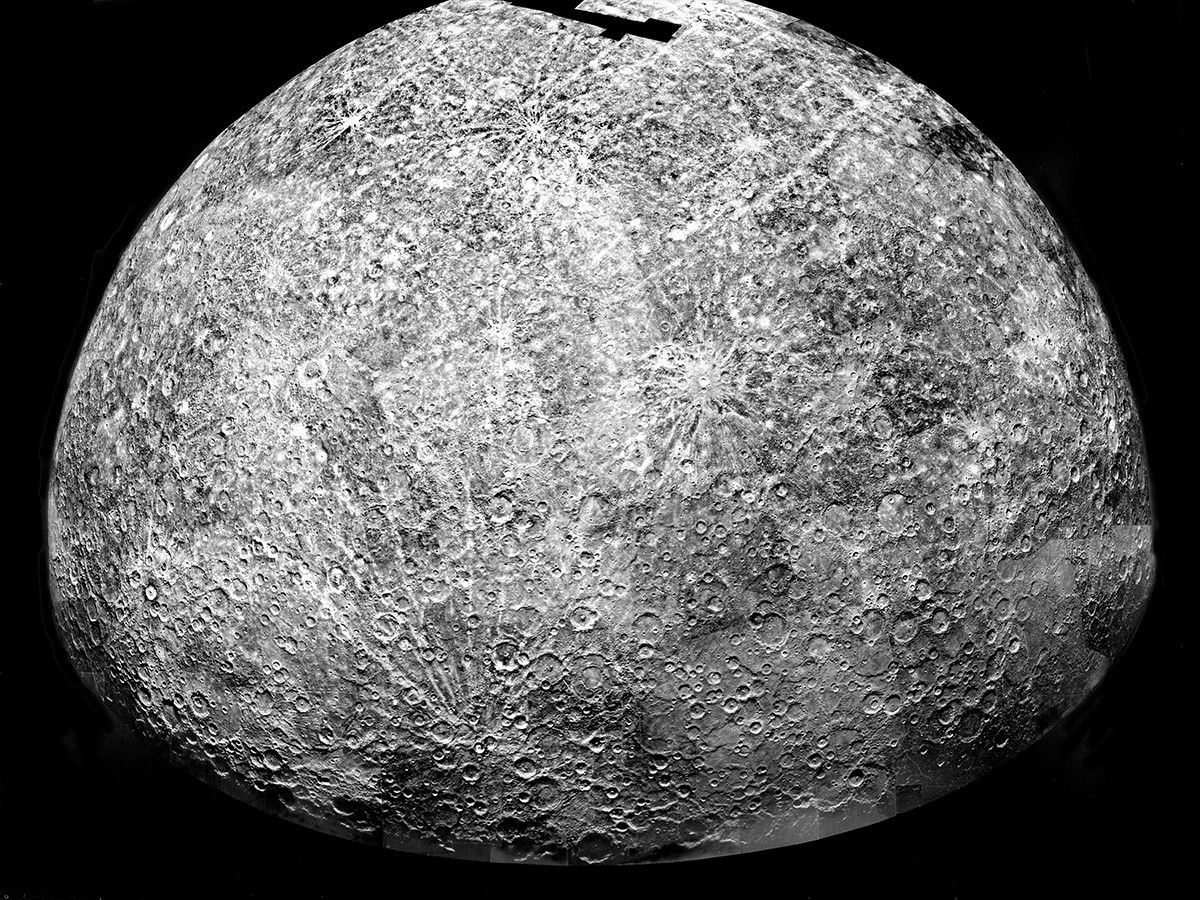 Mercury: Computer Photomosaic of the Southern Hemisphere