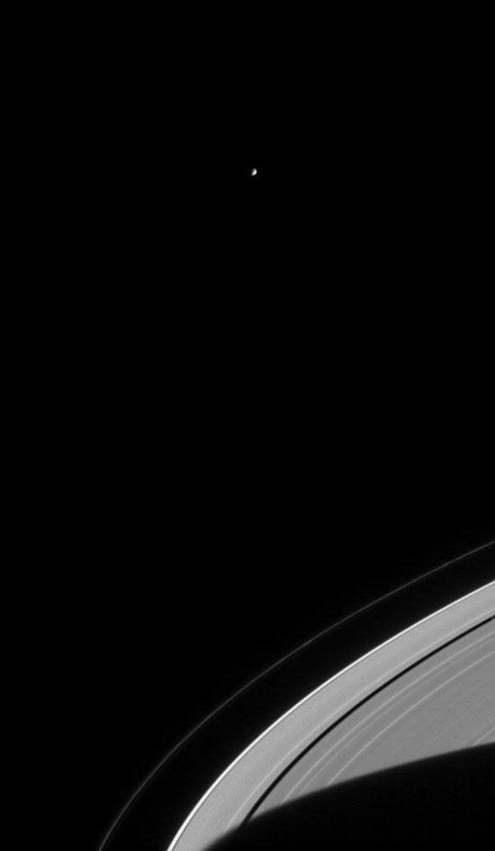 Hovering Mimas