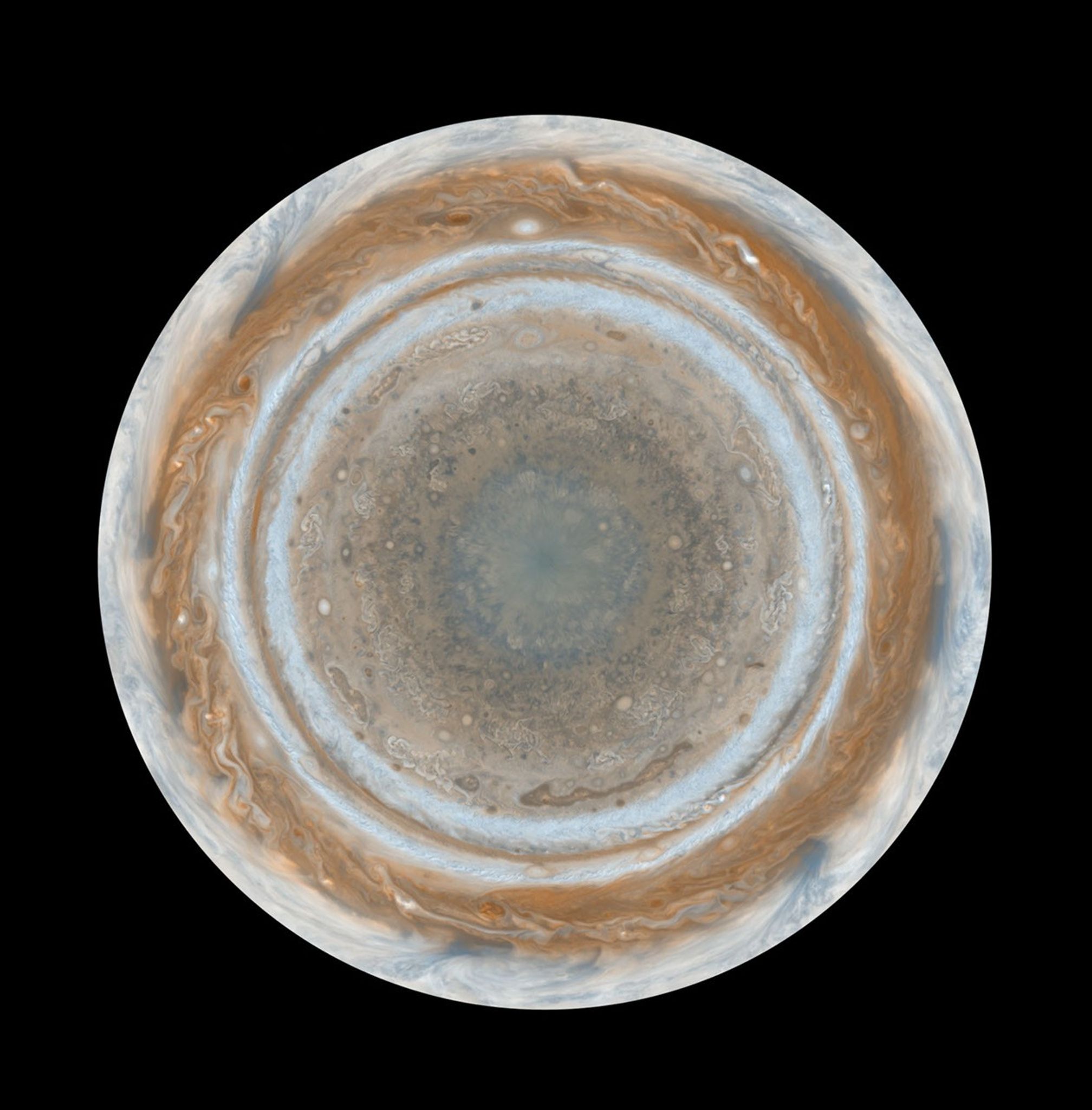 Color map of Jupiter