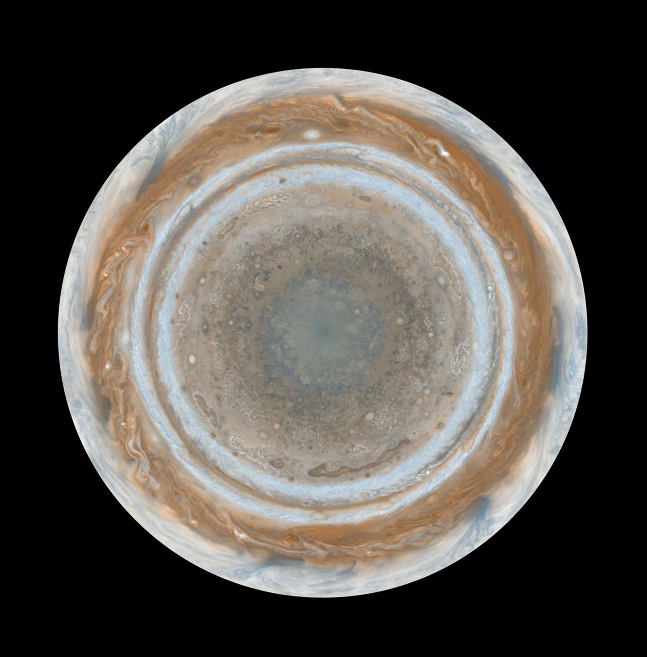 Color map of Jupiter