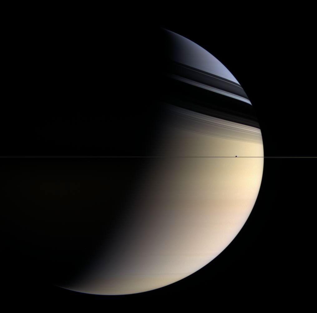 Saturn and Enceladus