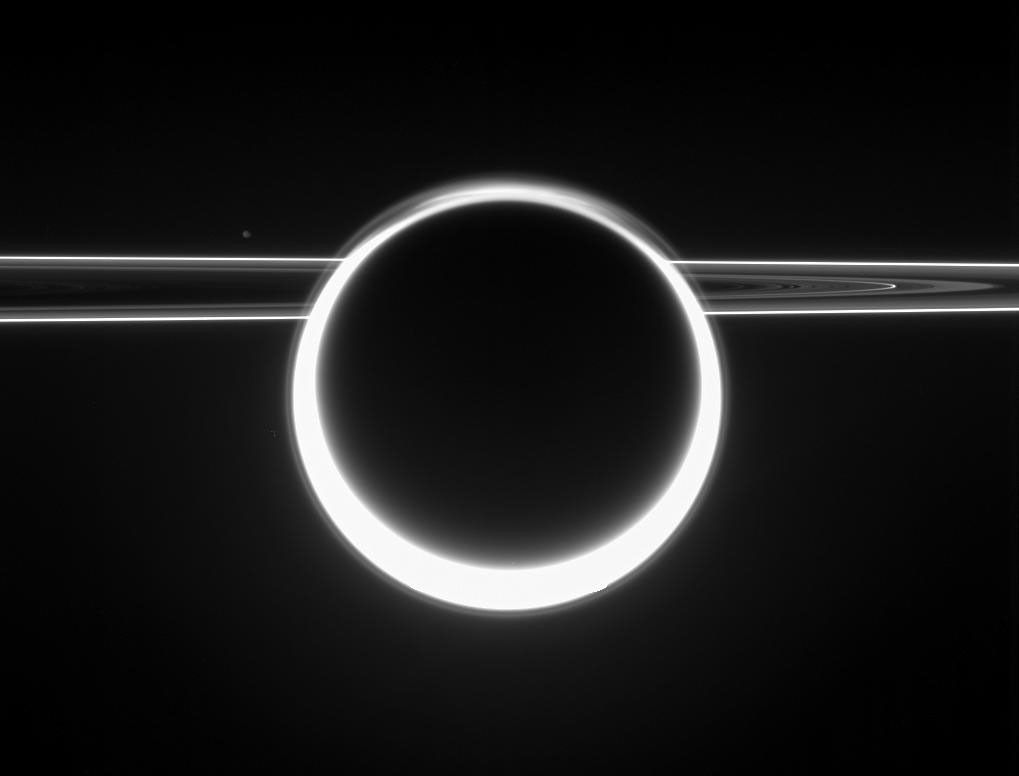Titan and (left) Janus