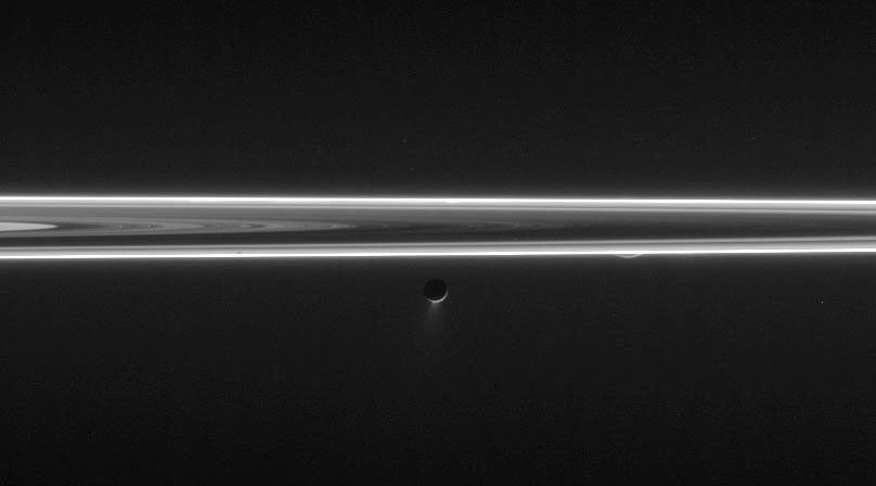 Enceladus and Rhea