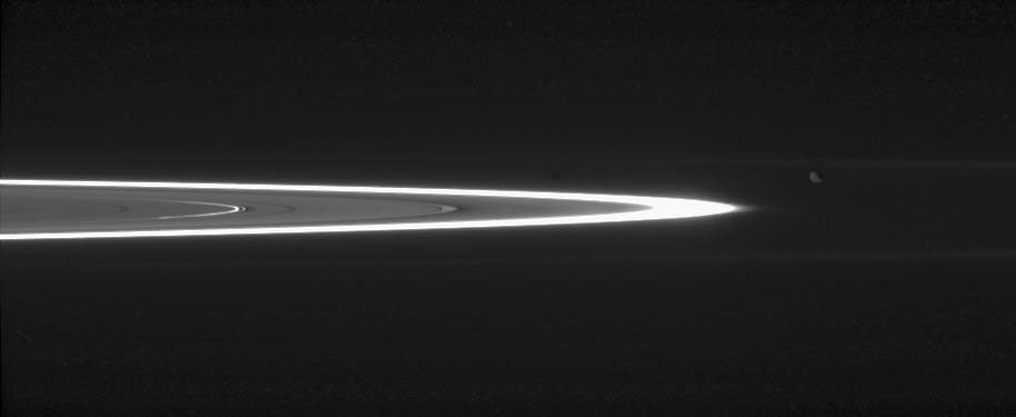 Saturn's rings and Epimetheus