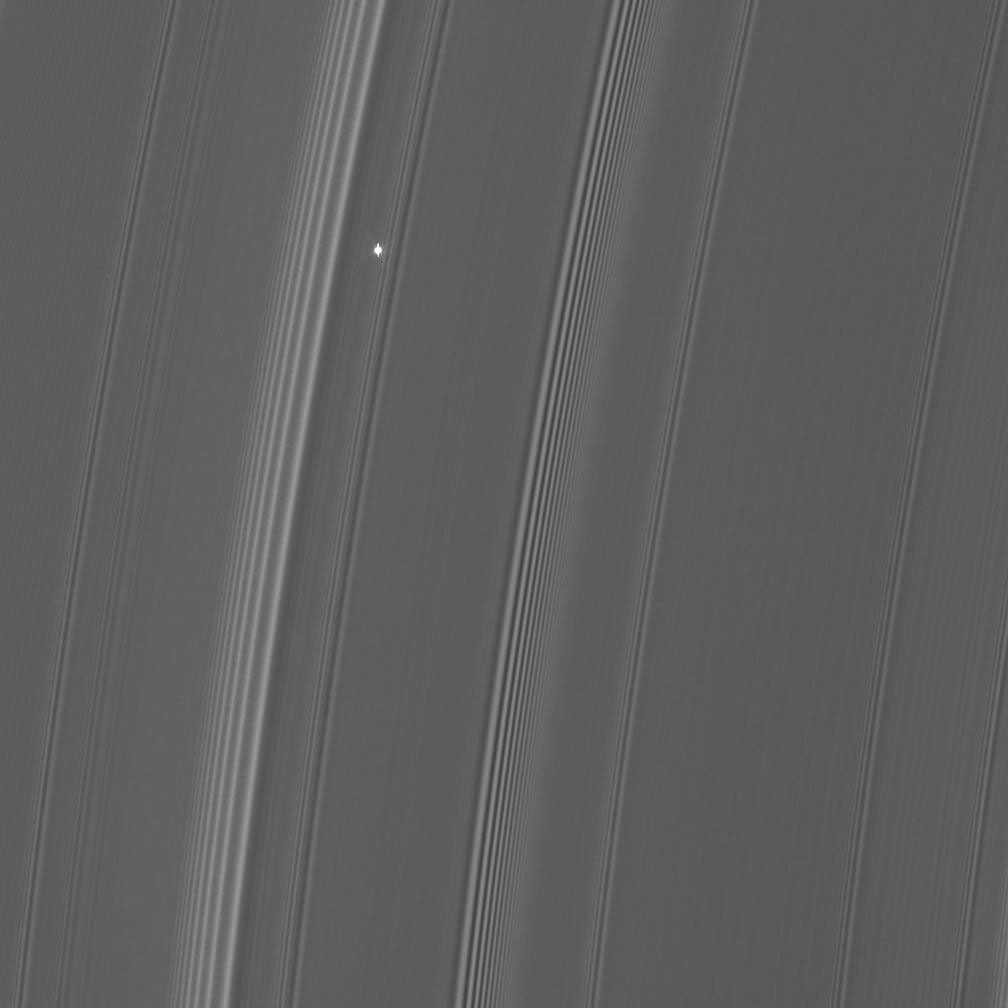 Aldebaran behind Saturn's rings