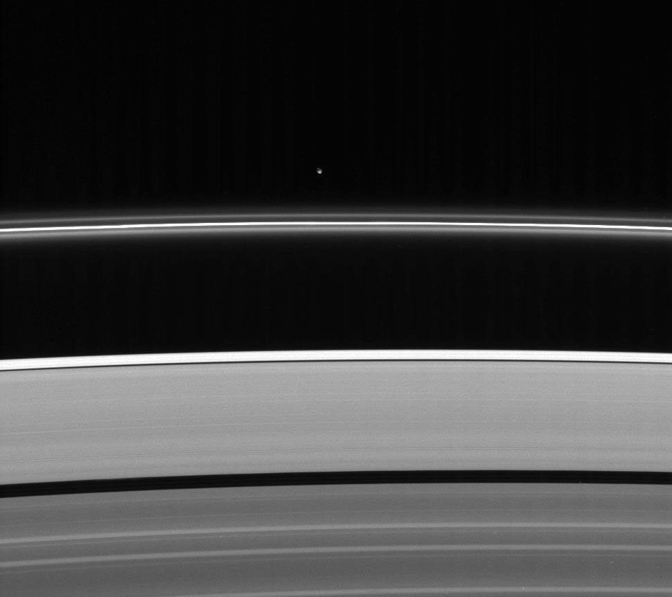 Saturn's rings and Pandora