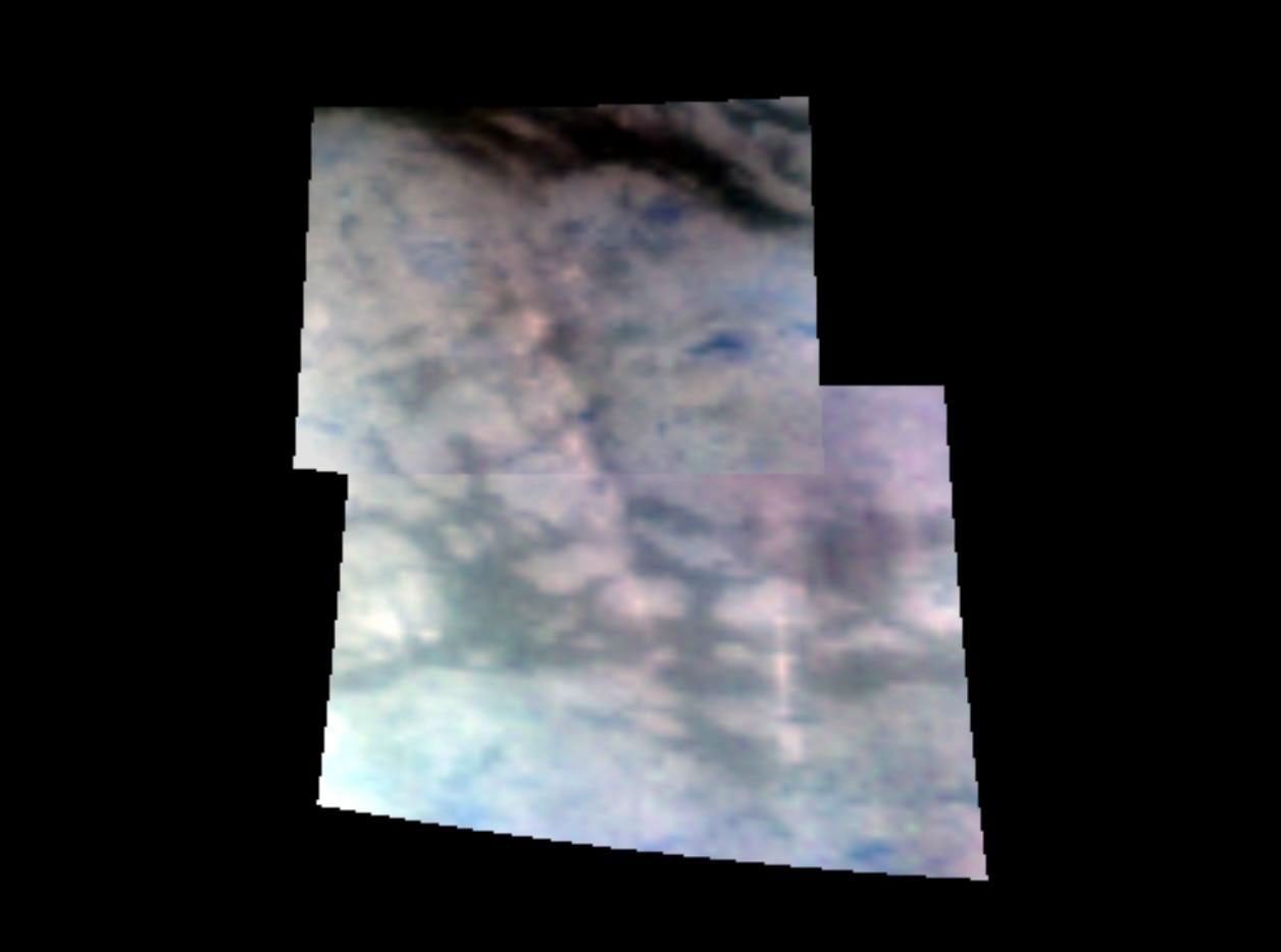 mountain range on Titan