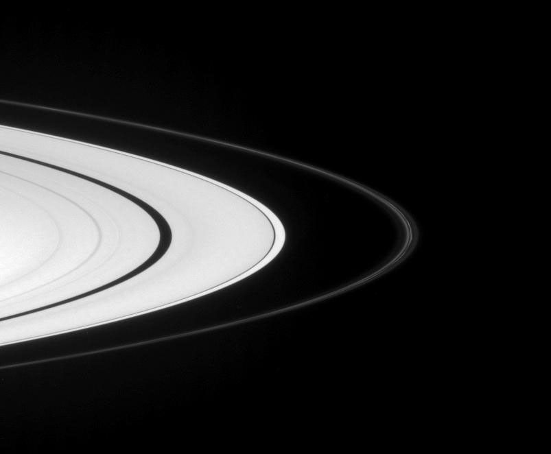 A view of Saturn's rings