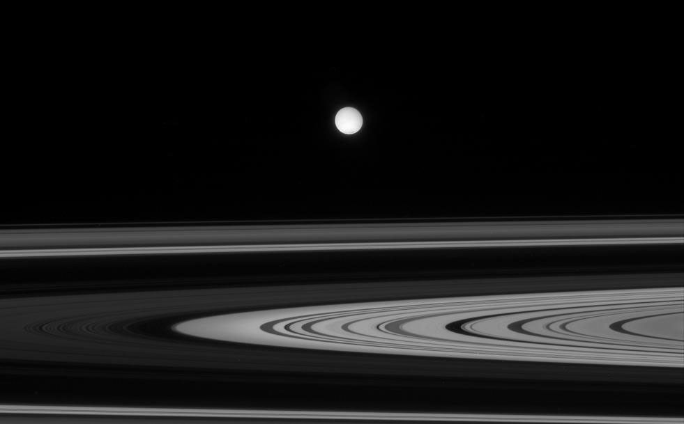 Enceladus and Saturn's rings