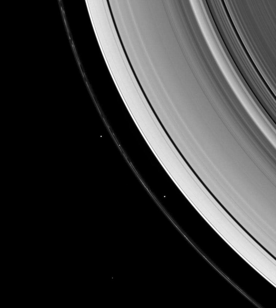 Prometheus, Pandora and the F ring