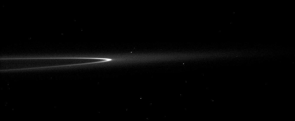 The bright arc in Saturn's faint G ring