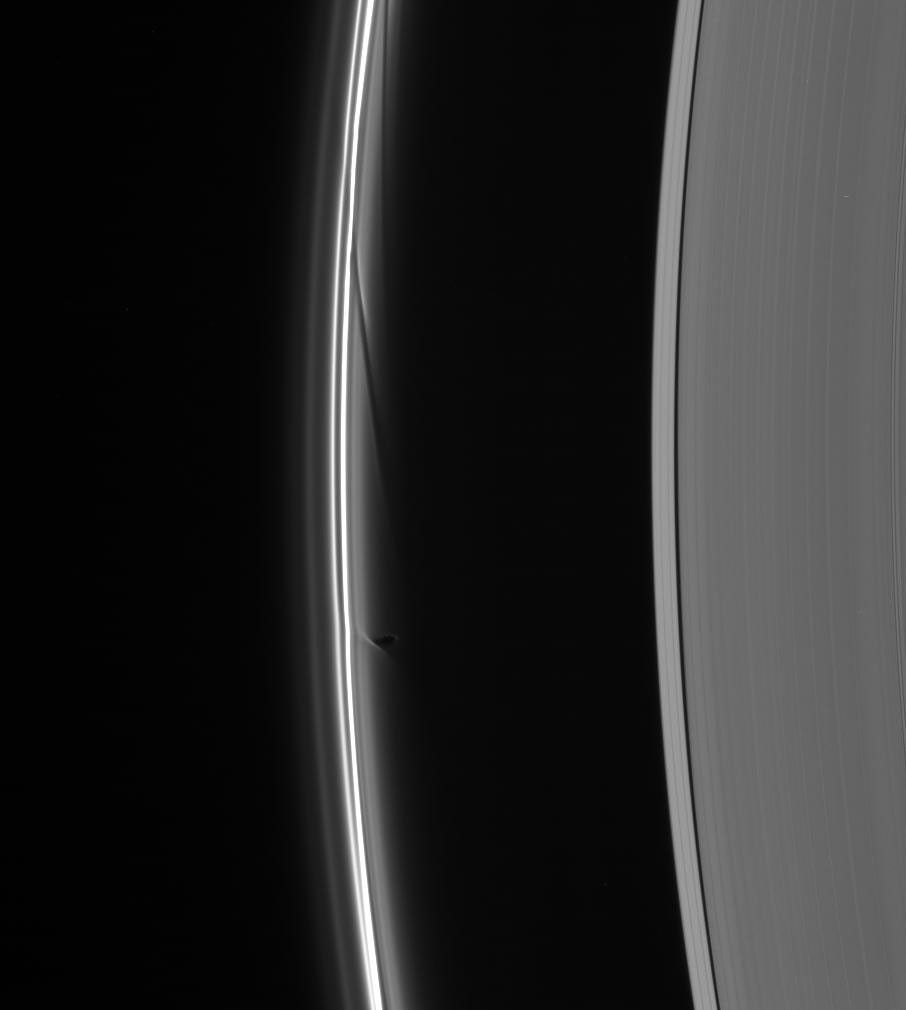 Prometheus dips into the inner F ring