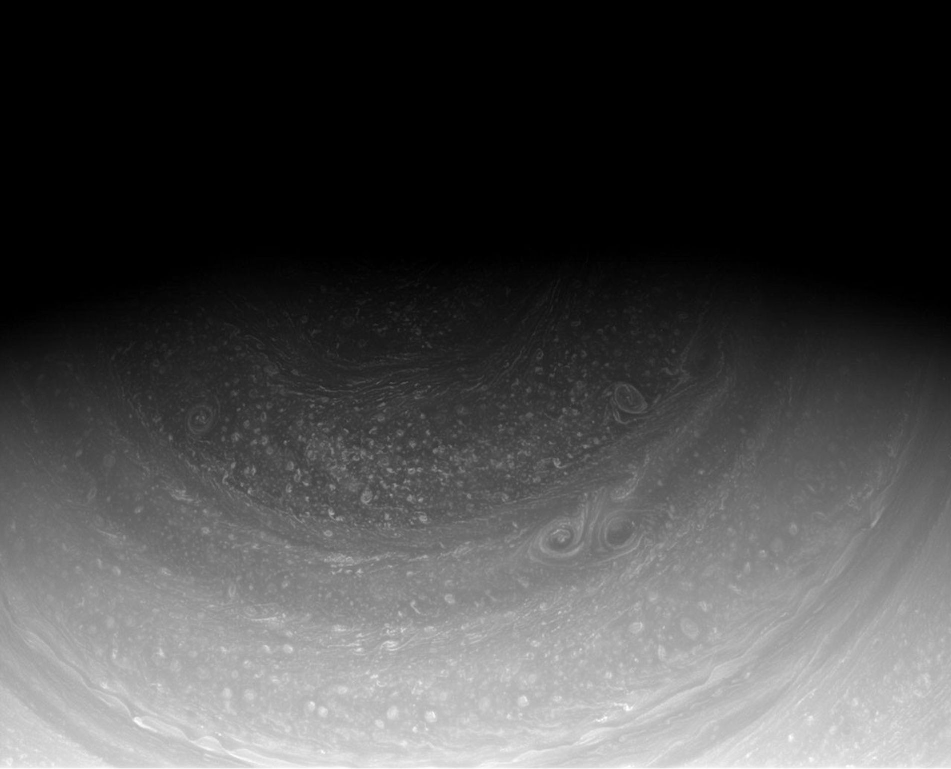 Saturn's north pole