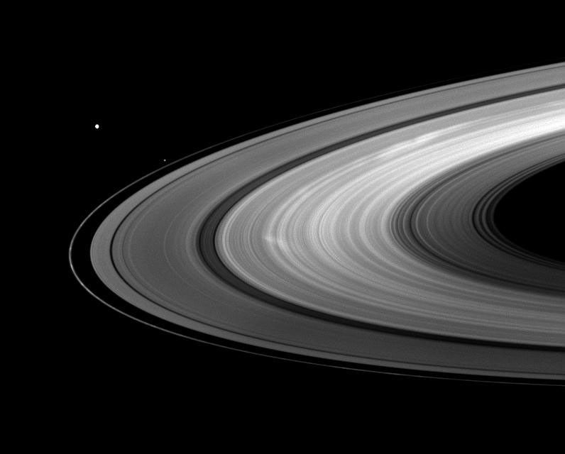 Mimas and Pandora join bright B ring spokes