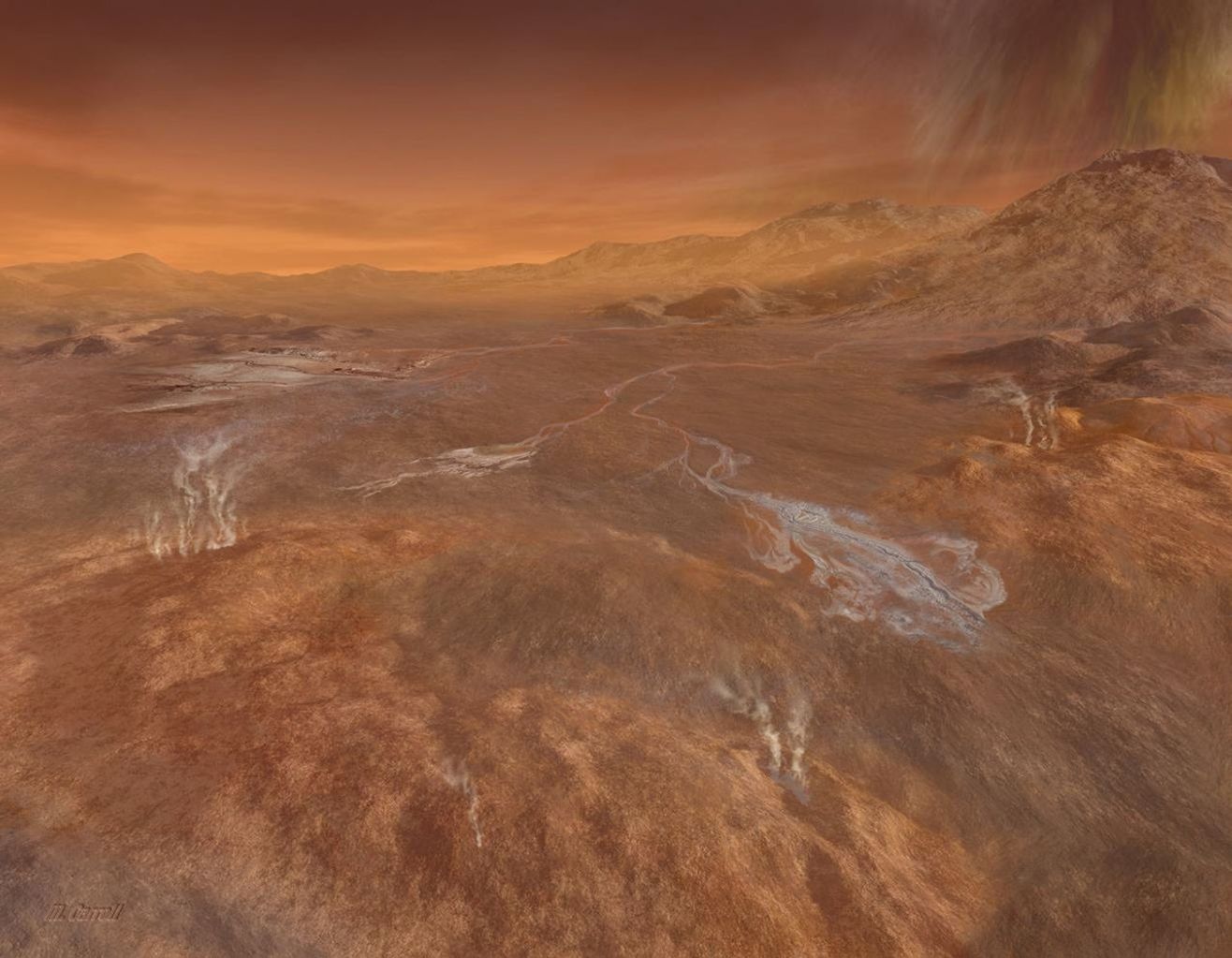 Titan's Hotei Arcus, artist's concept